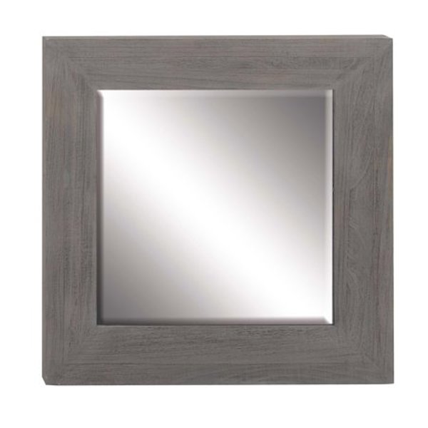 33"W, UMA 92792 Wall Mirror 33 In x 33 In Gray Wood