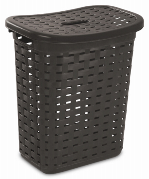 Sterilite 12766P04 Laundry Hamper Espresso Weave Color Espresso