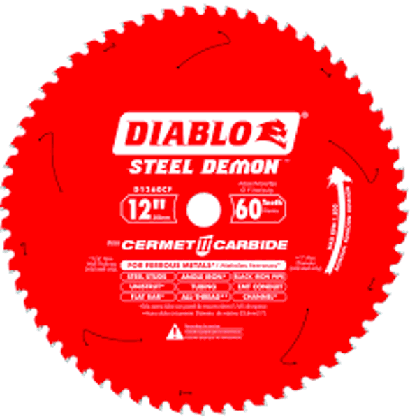 Diablo D1260F Circular Saw Blades 12 In Ferrous