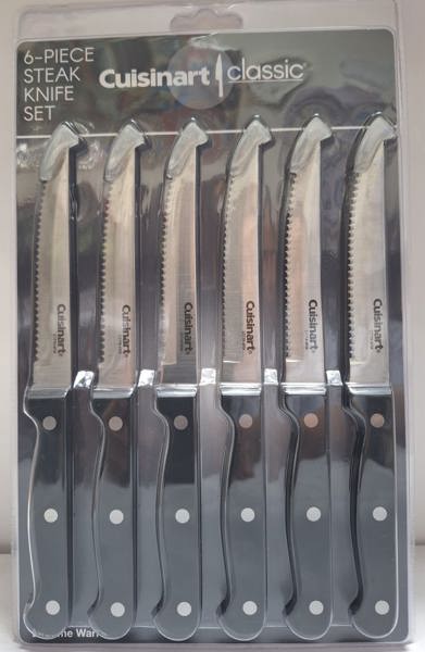 Cuisinart/Waring C77TR-6PSK 6 Piece Steak Knife Set Triple Rivet