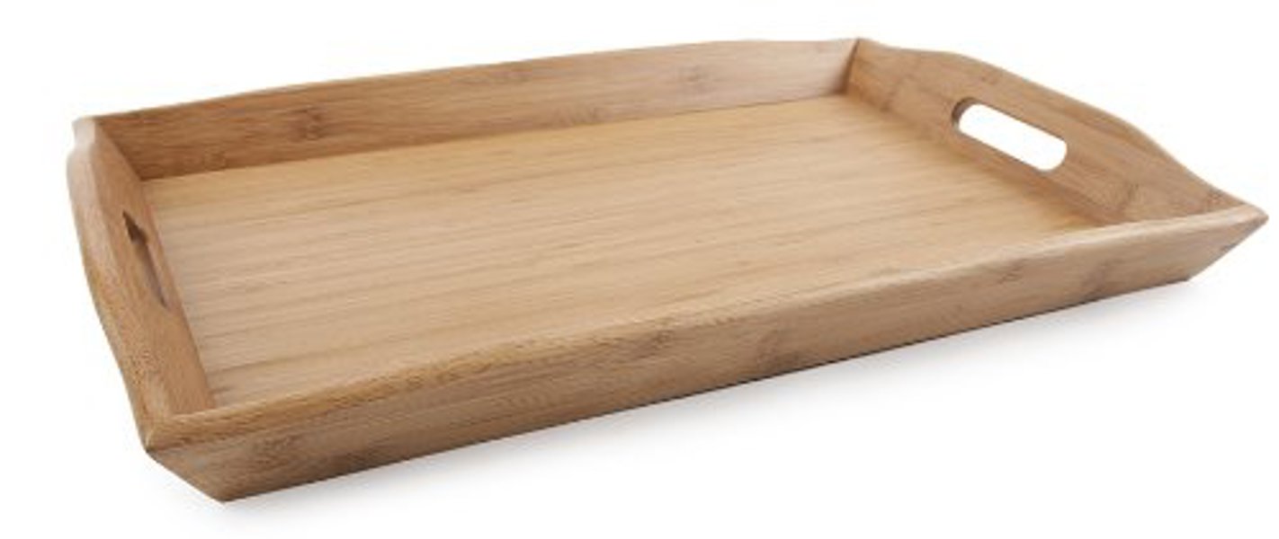 CORE HOME TR134 Large European Rectangle Bamboo Tray