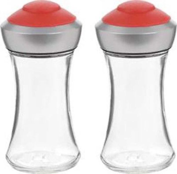 Trudeau 05317009 Shaker Set Silicone Red 2 Piece Set