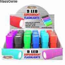 702353 LED Flashlight Superbright Assorted Colors