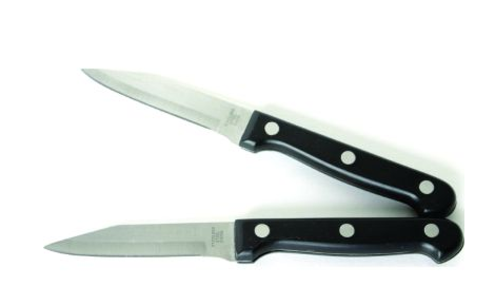 Chef Craft 21131 Paring Knife Set of 2 Stainless Steel with ABS Handle
