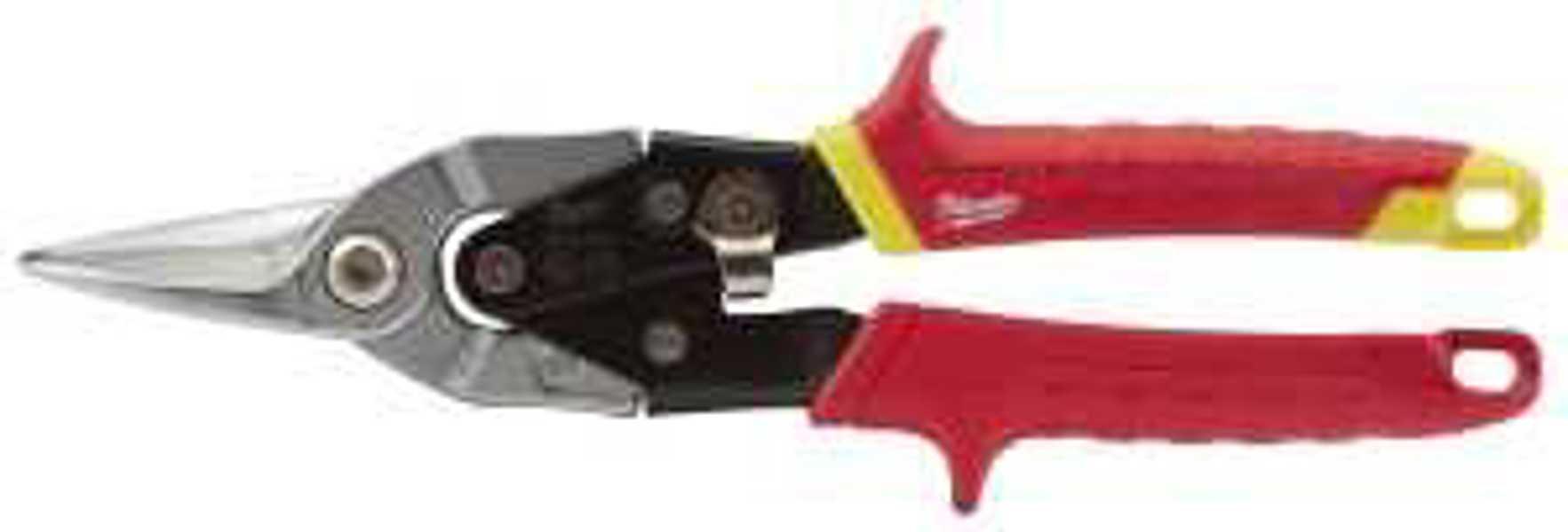 Milwaukee 48-22-4560 Aviation Snips 10 In Straight Cutting Red Handle