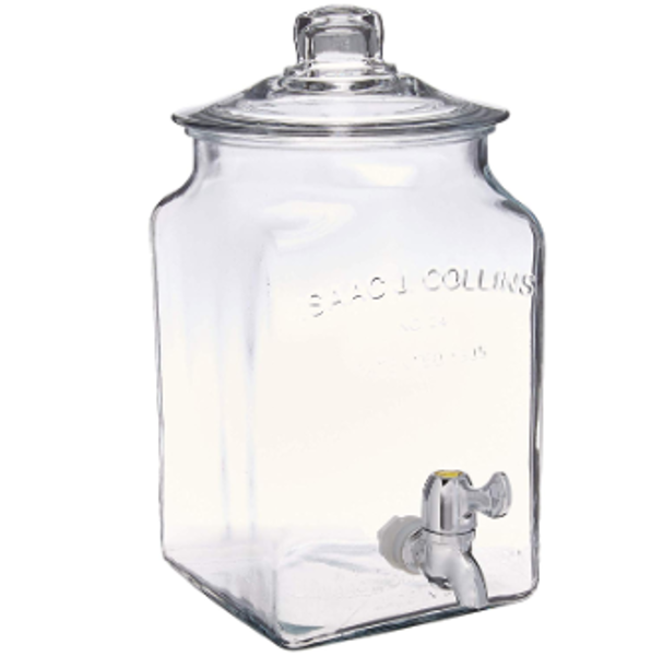 Anchor Hocking 93474 Beverage Dispenser 1.5 Gal Clear Glass with Spigot