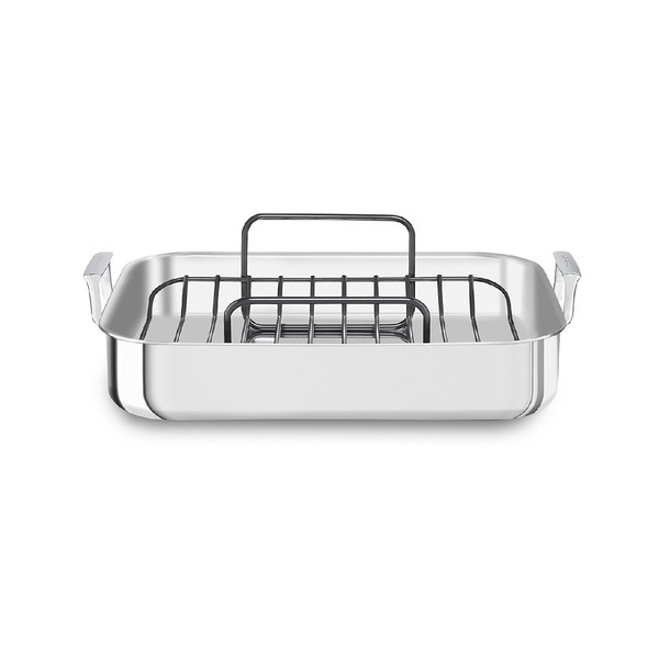 KitchenAid KC1T16RP Roaster 16 In Stainless Steel with Rack Tri-Ply