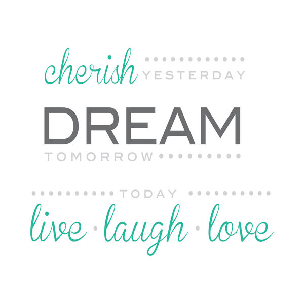 Brewster Home Fashion WPQ0746 Wall Art Kit Cherish Dream Live