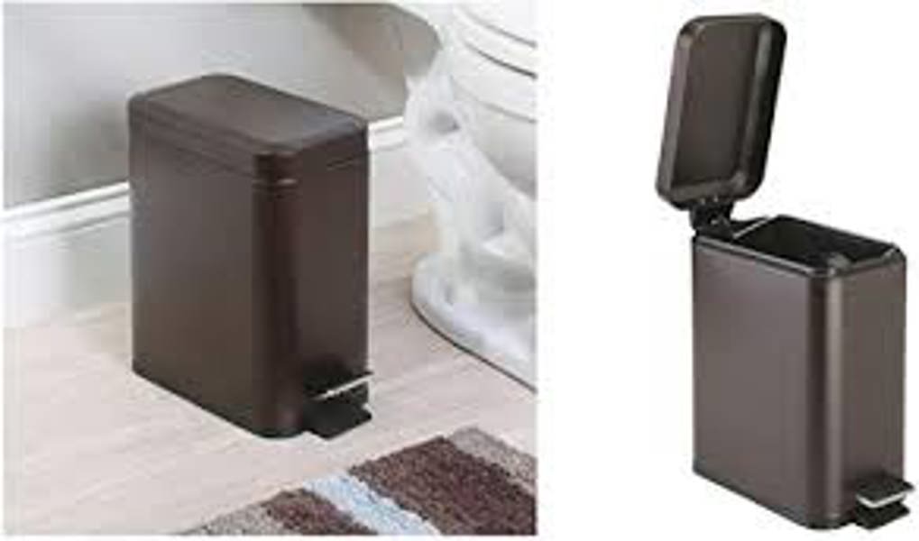 InterDesign 44251 Rectangle Step Can 5 L Bronze