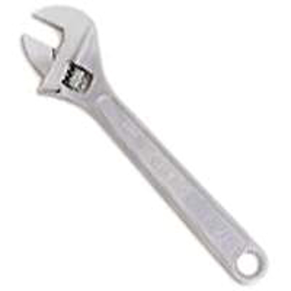 Stanley 87-473 Adjustable Wrench 12 In 1-3/8 Jaw Steel Chrome Plain Grip Handle