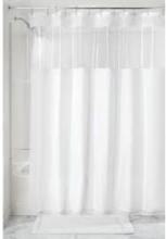 26621 Shower Curtain Poly View SC White