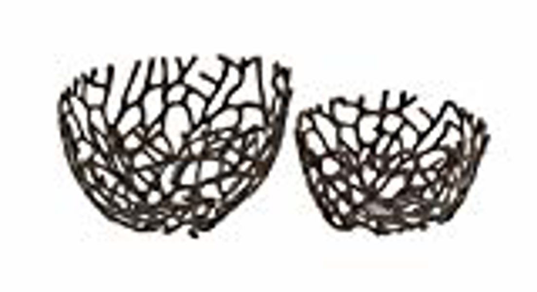 UMA 24107 2 Piece Aluminum Bowl Set 14 In 12 In