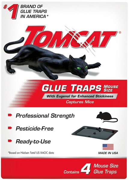 Scotts Company 0362310 Glue Trap 4 Pack with Eugenol for Enhanced Stickiness for Mice