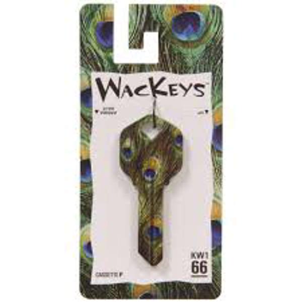 Hillman Group 88762 Universal Single Sided Key Blank Wackey Feather 66-KW1 for House and Office