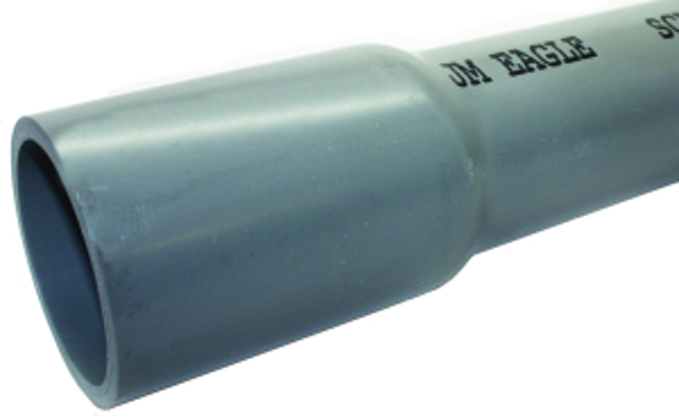 J-M MFG CO EPVC 1-80 Schedule 80 Rigid Conduit 1 In 10 Ft Non Metallic Gray