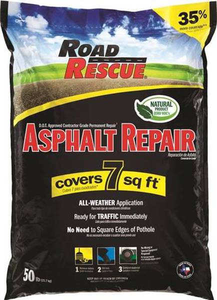Road Rescue AP-50 Asphalt Repair Patch 50 Lb Black