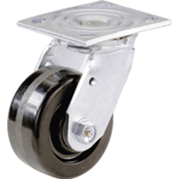 Shepherd Hardware 9774 Heavy Duty Caster 840 lb Capacity 6 Inch Diameter Rubber Wheel Black