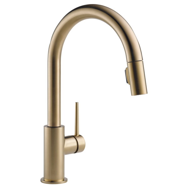 Delta Faucet 9159-CZ-DST Kitchen Trinsic Single Handle Pull-Down Faucet Champagne Bronze