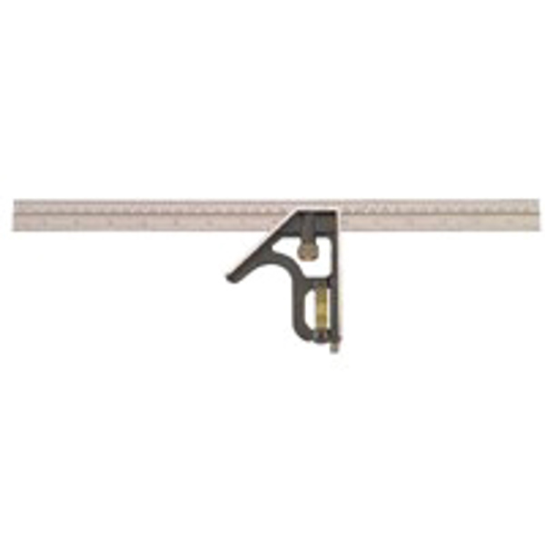 Johnson Level & Tool 420EM Professional Combo Square 16 In Steel Blade 1/8 In, 1/16 In, 1 Mm