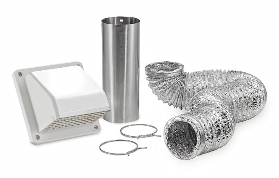 Lambro Industries 1373W Vent Kit Clothes Dryer 4x5 Plastic White