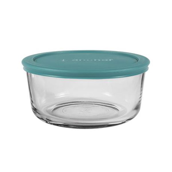 Anchor Hocking 91996AHG17TK Food Storage 4 In Round Bowl Teal