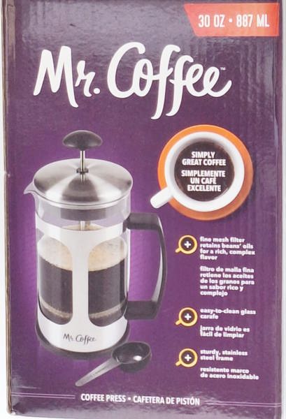 GIBSON OVERSEAS INC 78762.01 Coffee Press Daily Brew Chrome