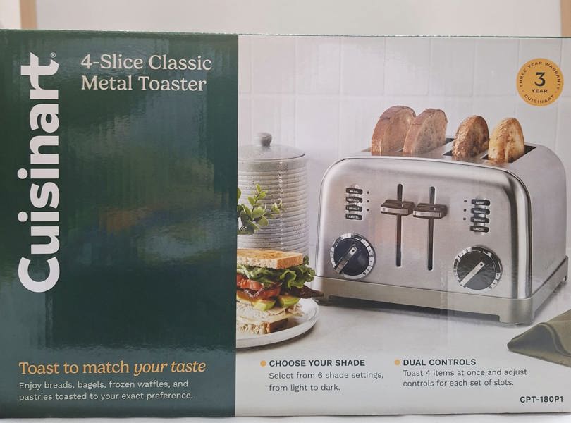Cuisinart/Waring CPT-180P1 4 Slice Metal Toaster