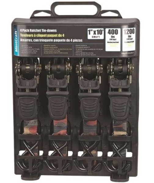 ProSource FH64052-CAMO Tie Down Ratchet Strap 10 Ft
