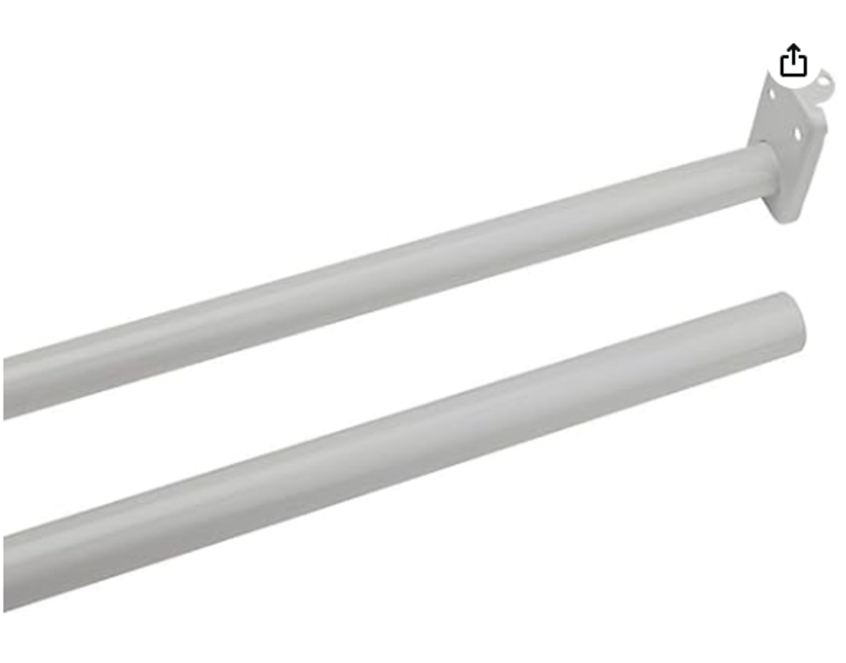 National Hardware N236-204 Closet Rod 30 48 In Steel