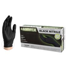 ABNPF44100 Gloves Black Medium Nitrile