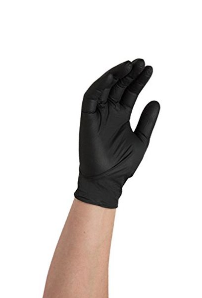 AMMEX CORPORATION ABNPF48100 Disposable Gloves Black XLarge Nitrile Latex Free Powder Free