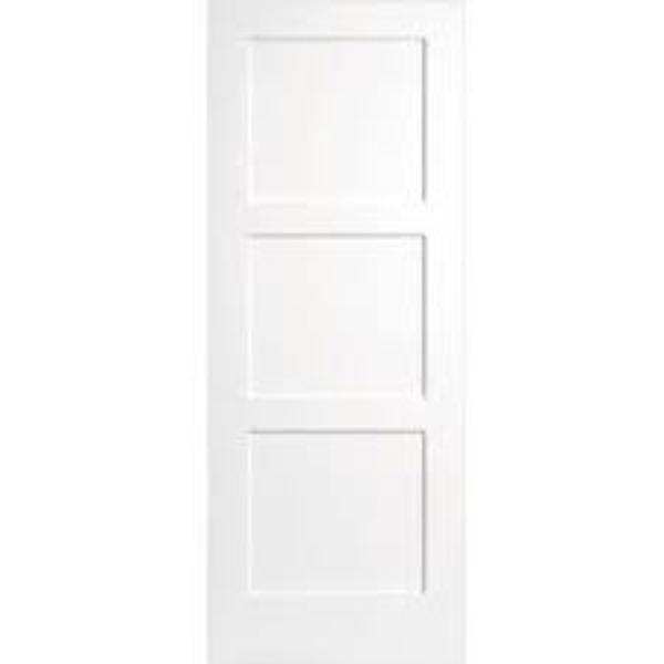 Masonite IW3Q2668 Shaker 3-Panel Primed Interior Door