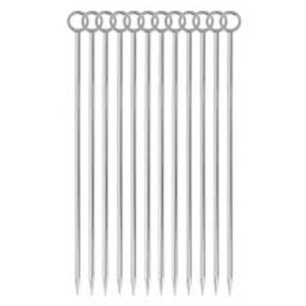 Mercer Culinary M37031 Cocktail Pick Set 12 Piece Ring Top 4.25 In Stainless Steel
