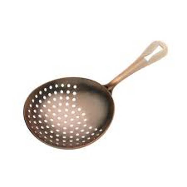 Mercer Culinary M37028ACP Julep Bar Strainer Antique Copper
