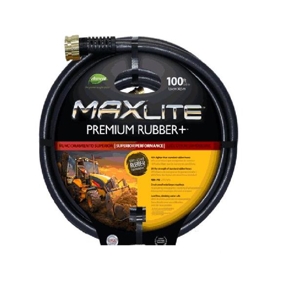 Colorite/Swan SGC58100 Garden Hose 5/8 In 100 Ft Rubber Black