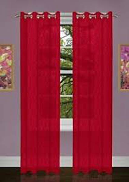Safdie 51456.Z.11 Silk Look Curtain 86 In Red