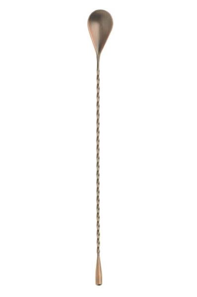 Mercer Culinary M37012ACP Classic Japanese Style Bar Spoon 11 13/16 In Antique Copper