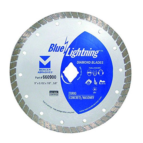 Mercer Abrasives 660900 Turbo Diamond Blade 9 In X 102 In X 7/8 In