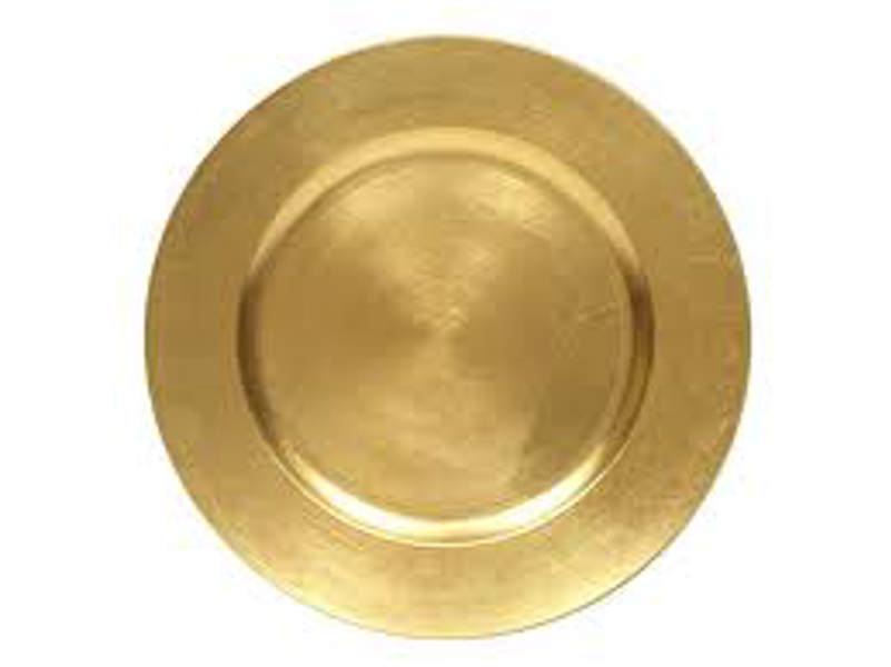 Koopman International ABX100000 Gold Plate Charger 13 In
