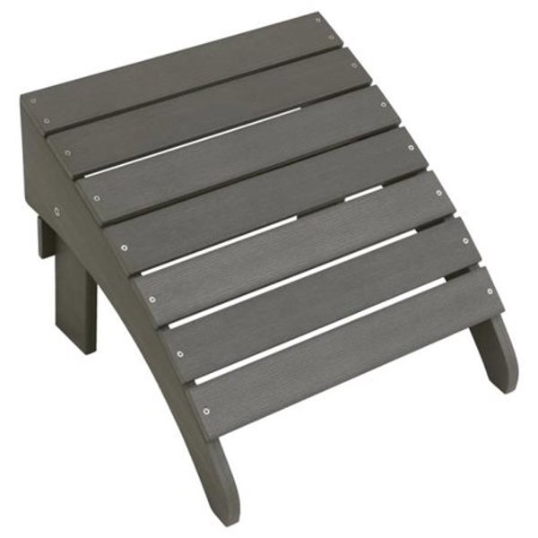 Seasonal Trends O8732QPW003 Stool Ottoman Resin Wood Adirondack