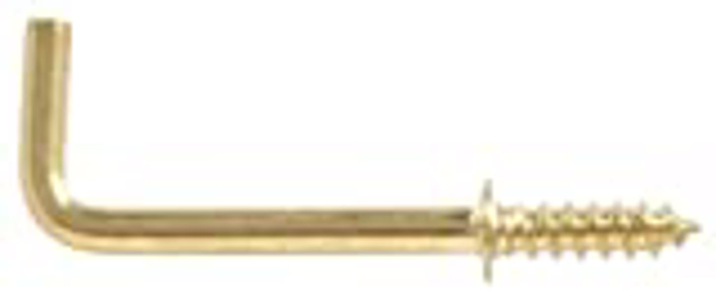 Hillman Group 852424 Solid Brass Shoulder Hook 1 In Brass