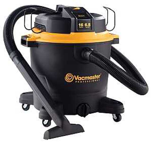 VACMASTER VJH1612PF0202 Wet Dry Vacuum 16 Gal 120V Black and Yellow