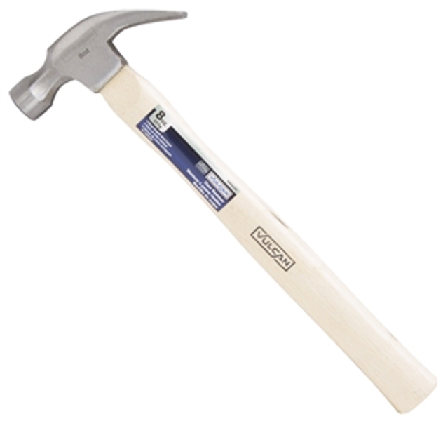 Vulcan JL20008 Curved Claw Hammer 8 Oz Wood Handle