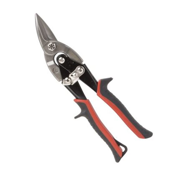 VULCAN TS-01010 Aviation Snip 10-1/8 In Overall Length Left Cut Chrome Vanadium Steel Blade Cushion Grip Handle