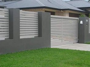 SC10668 94 Inch Aluminum Slat Fence