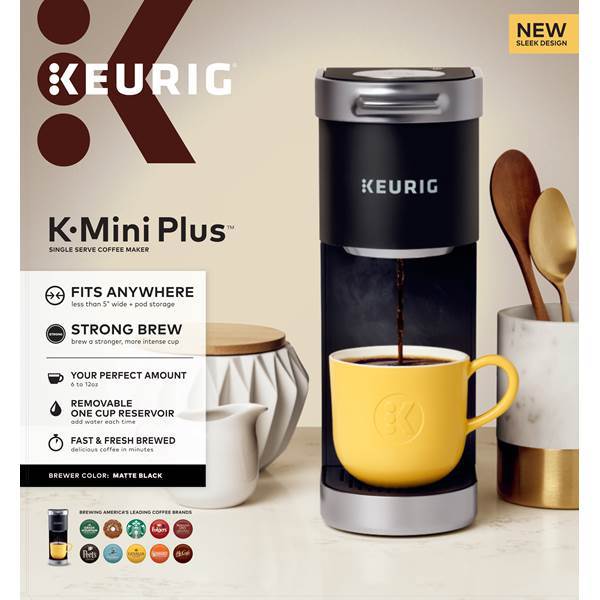 Keurig Green Mountain 5000200239 Single Serve Coffee Maker 6 to 12 Oz Black K-Mini K-Cup Pod