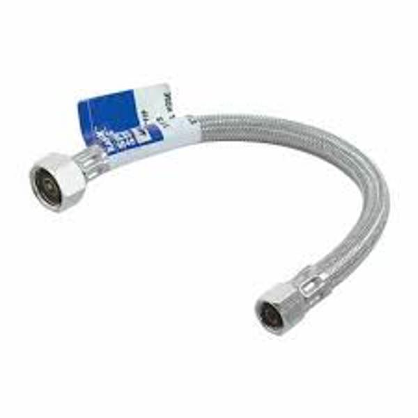 Eastman 48004 Faucet Connector 1/2 In 1/2 IPS x 3/8 Comp x 16 In Stainless Steel