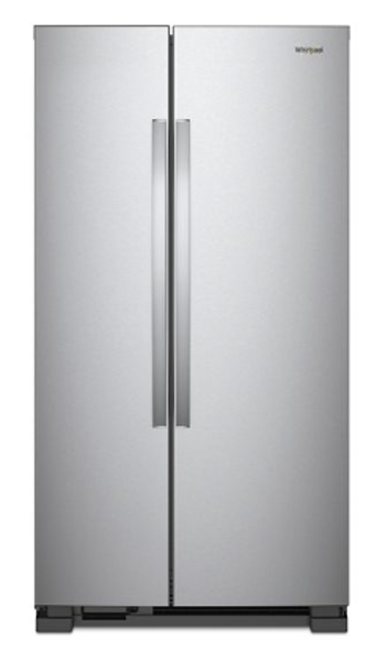 Whirlpool WRS315SNHM Side by Side Refrigerator 25 Cu Ft 36 Inch Width LED Non Dispenser Electronic Controls