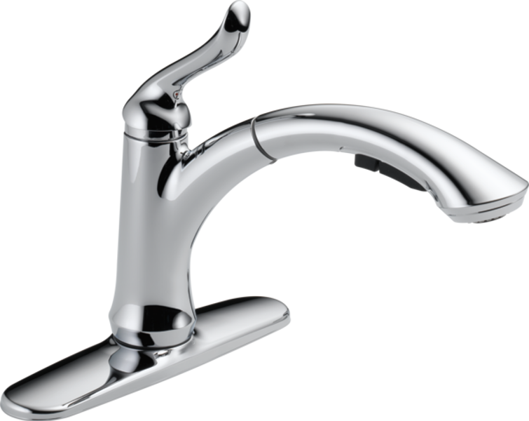 Delta Faucet 4353-DST Single-Handle Pull-Out Sprayer Kitchen Faucet Chrome with Multi-Flow
