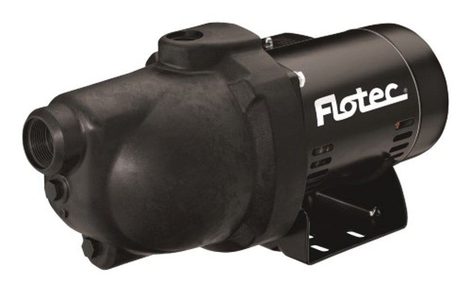 FLOTEC FP4012-10 Jet Pump 1/2 HP Thermoplastic Shallow Well 1 1/4 In NPT Inlet 1 In NPT Outlet 230/115V 60Hz